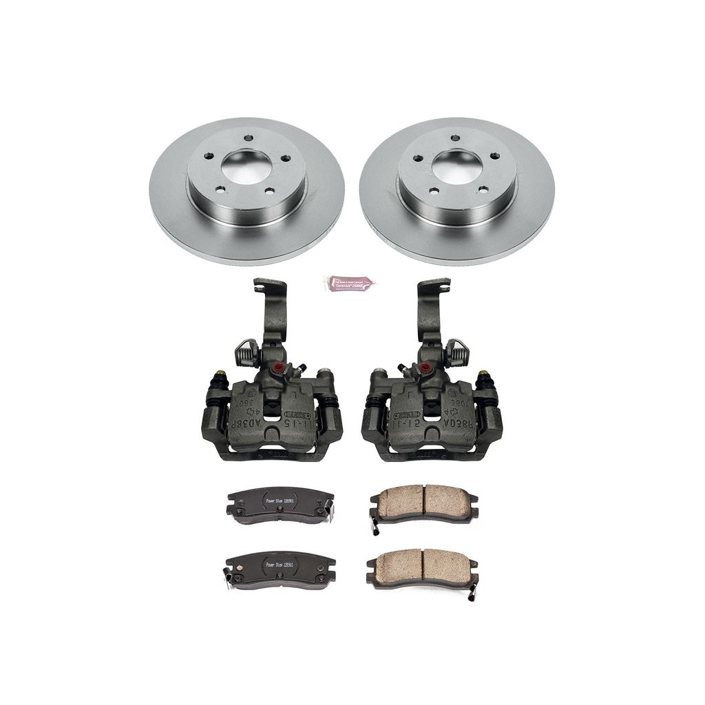 PowerStop KCOE1526F - OE Stock Replacement Brake Pad, Rotor and Caliper Kit