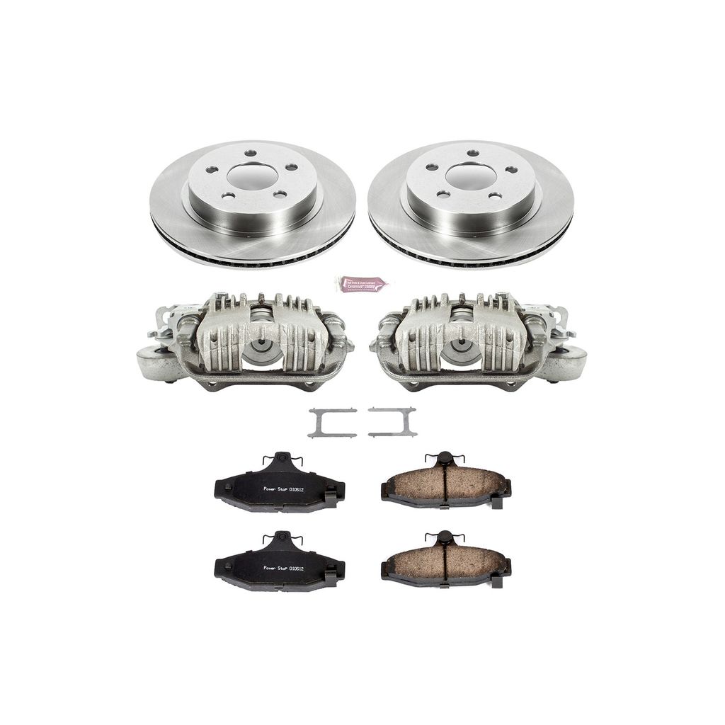 OE Stock Replacement Brake Pad, Rotor and Caliper Kit