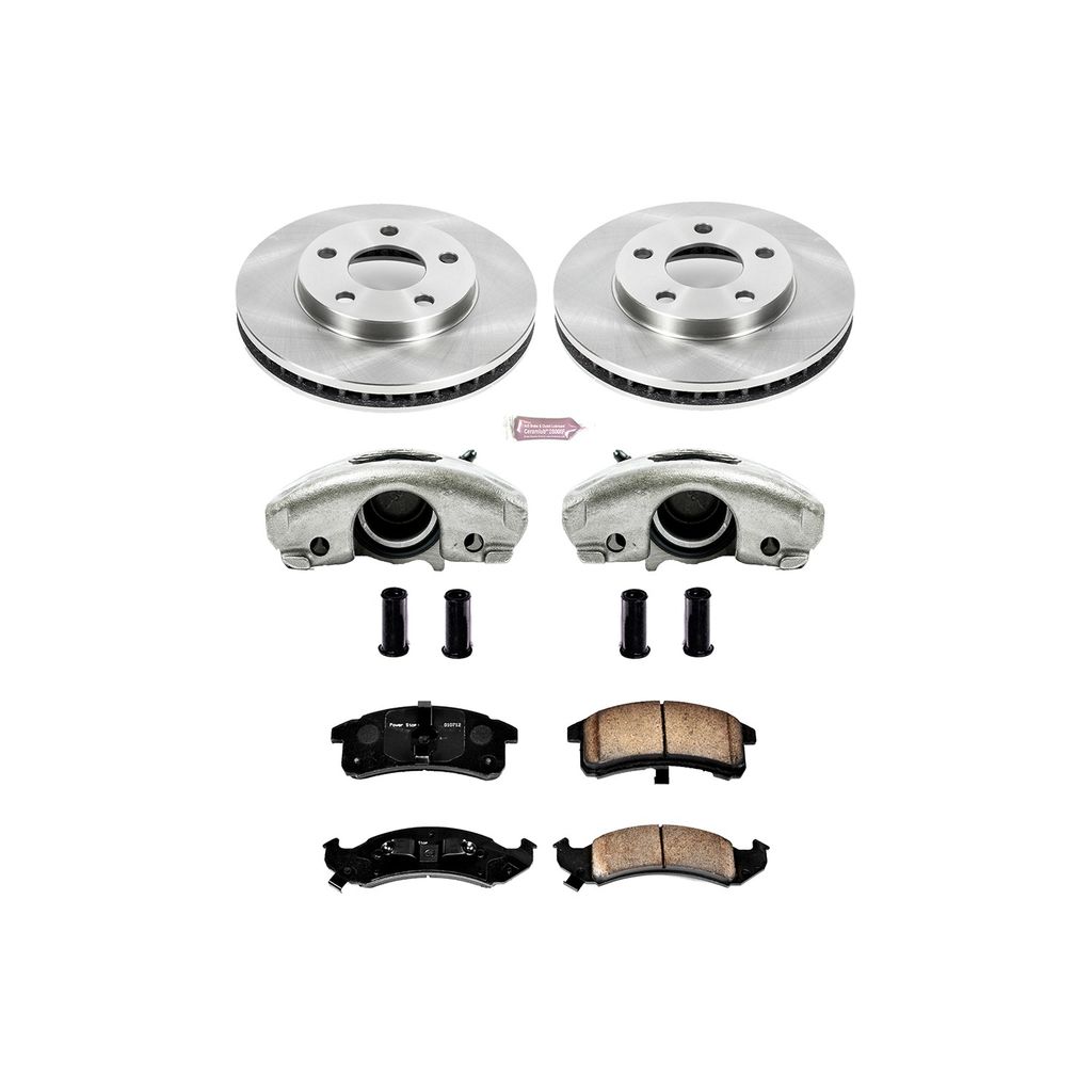 OE Stock Replacement Brake Pad, Rotor and Caliper Kit