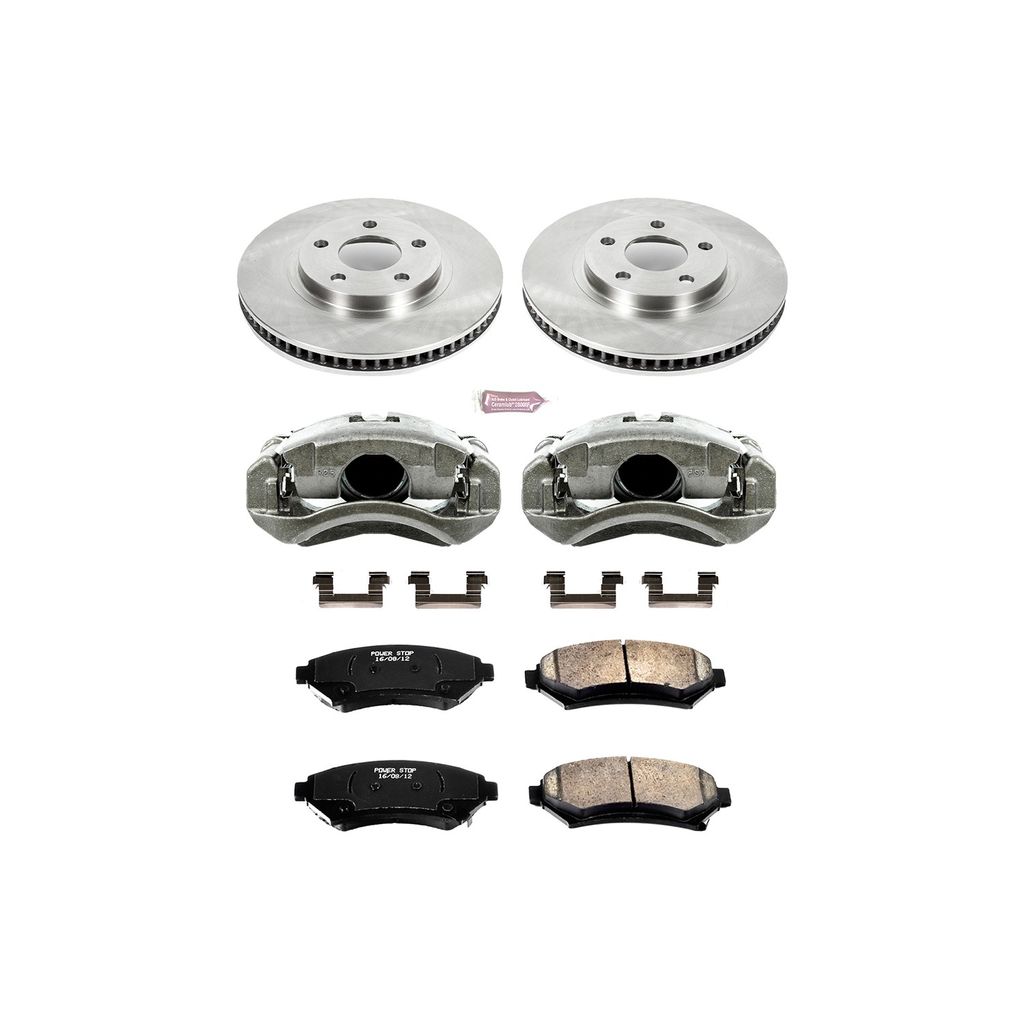 OE Stock Replacement Brake Pad, Rotor and Caliper Kit
