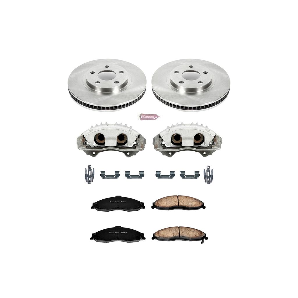 OE Stock Replacement Brake Pad, Rotor and Caliper Kit