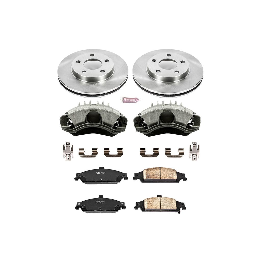OE Stock Replacement Brake Pad, Rotor and Caliper Kit