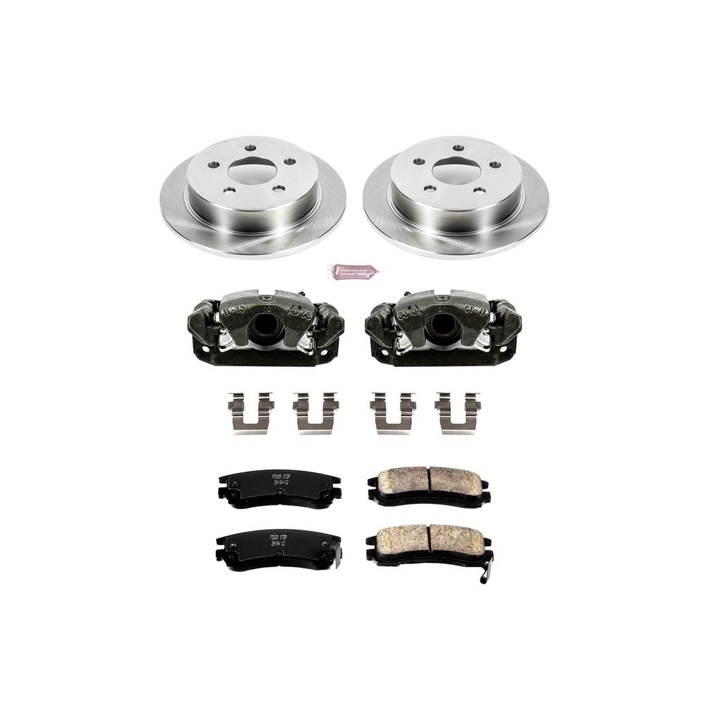 OE Stock Replacement Brake Pad, Rotor and Caliper Kit