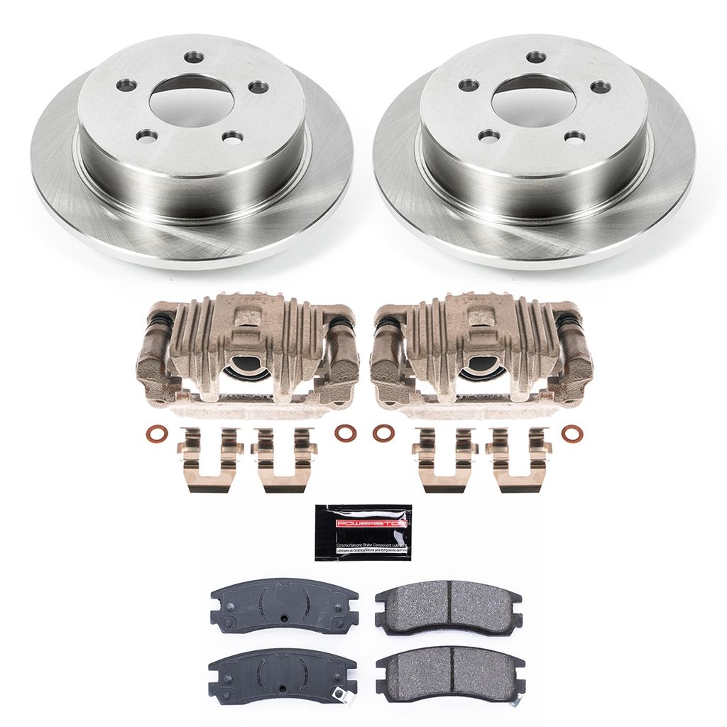OE Stock Replacement Brake Pad, Rotor and Caliper Kit
