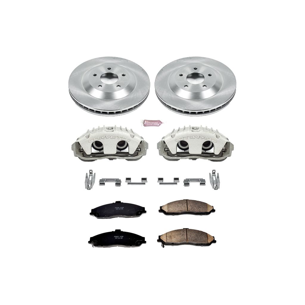 OE Stock Replacement Brake Pad, Rotor and Caliper Kit