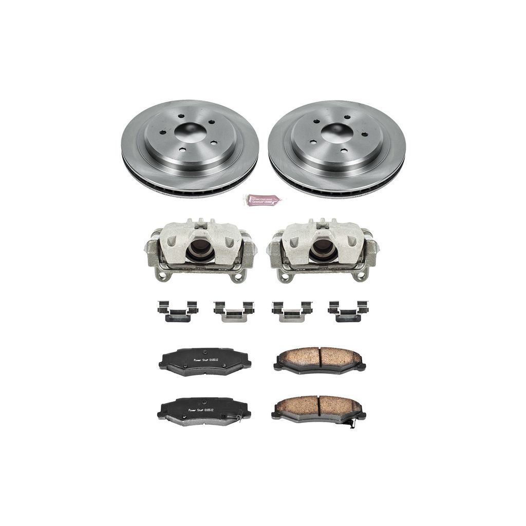 OE Stock Replacement Brake Pad, Rotor and Caliper Kit