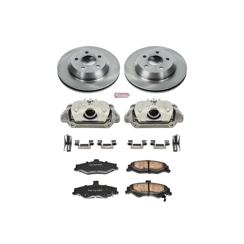 OE Stock Replacement Brake Pad, Rotor and Caliper Kit