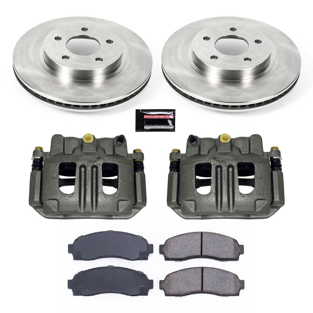 PowerStop KCOE1576 - OE Stock Replacement Brake Pad, Rotor and Caliper Kit