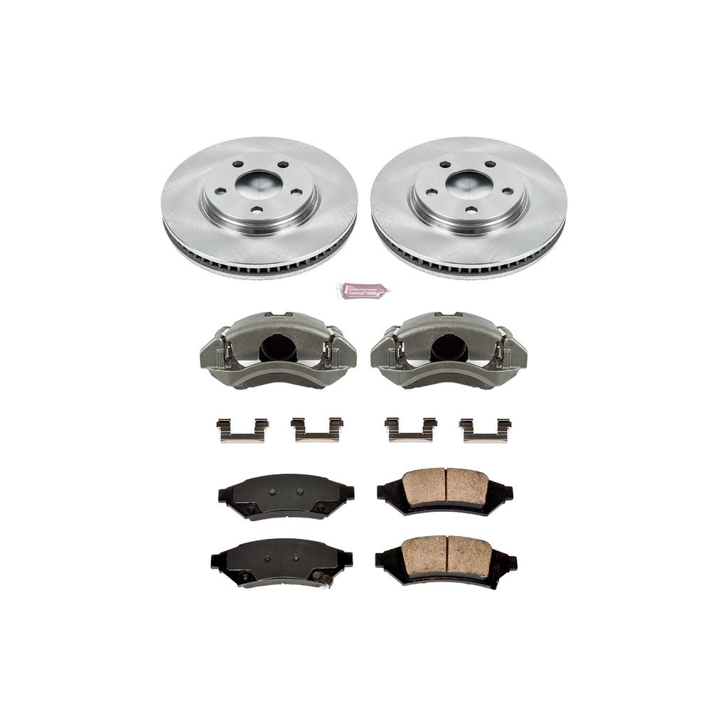 OE Stock Replacement Brake Pad, Rotor and Caliper Kit