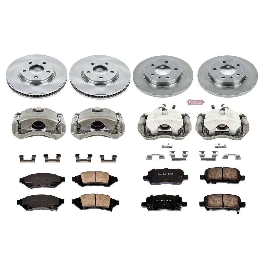 PowerStop KCOE1587A - OE Stock Replacement Brake Pad, Rotor and Caliper Kit