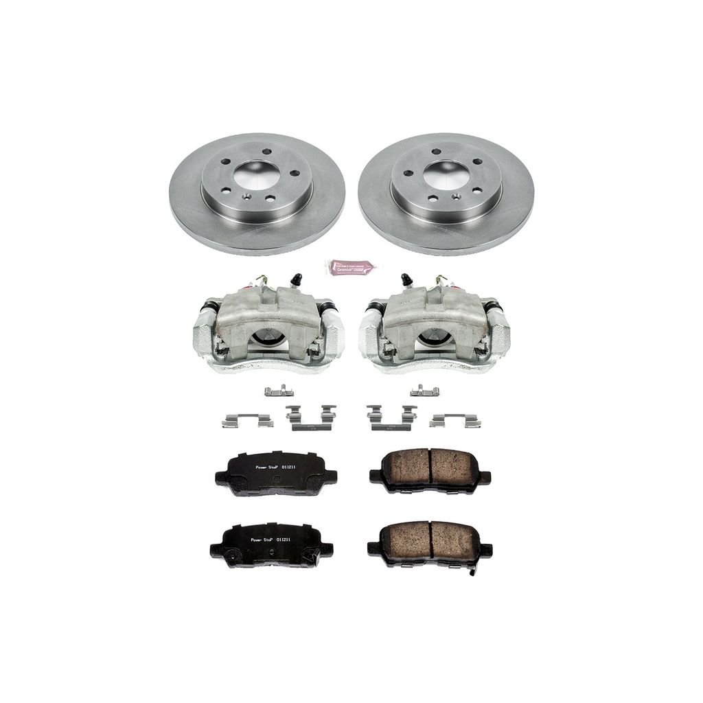 OE Stock Replacement Brake Pad, Rotor and Caliper Kit