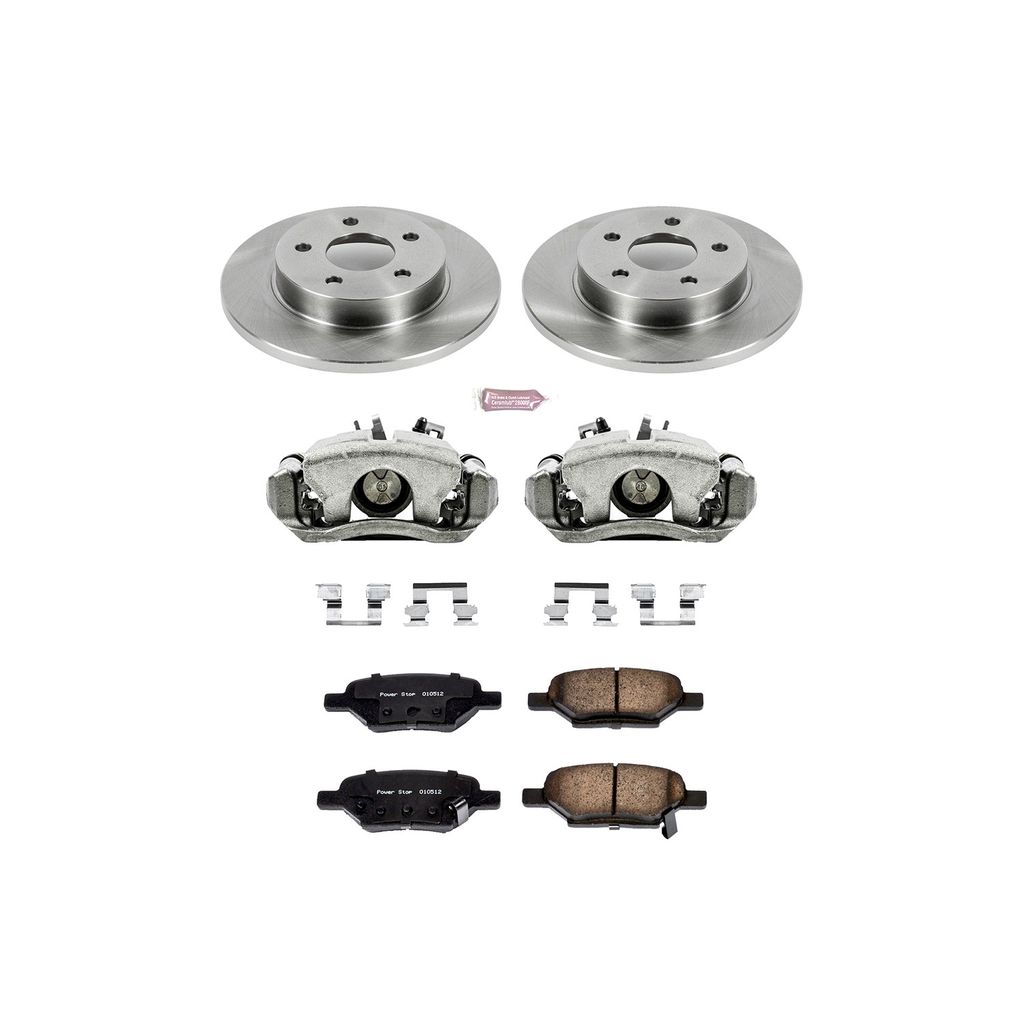 OE Stock Replacement Brake Pad, Rotor and Caliper Kit