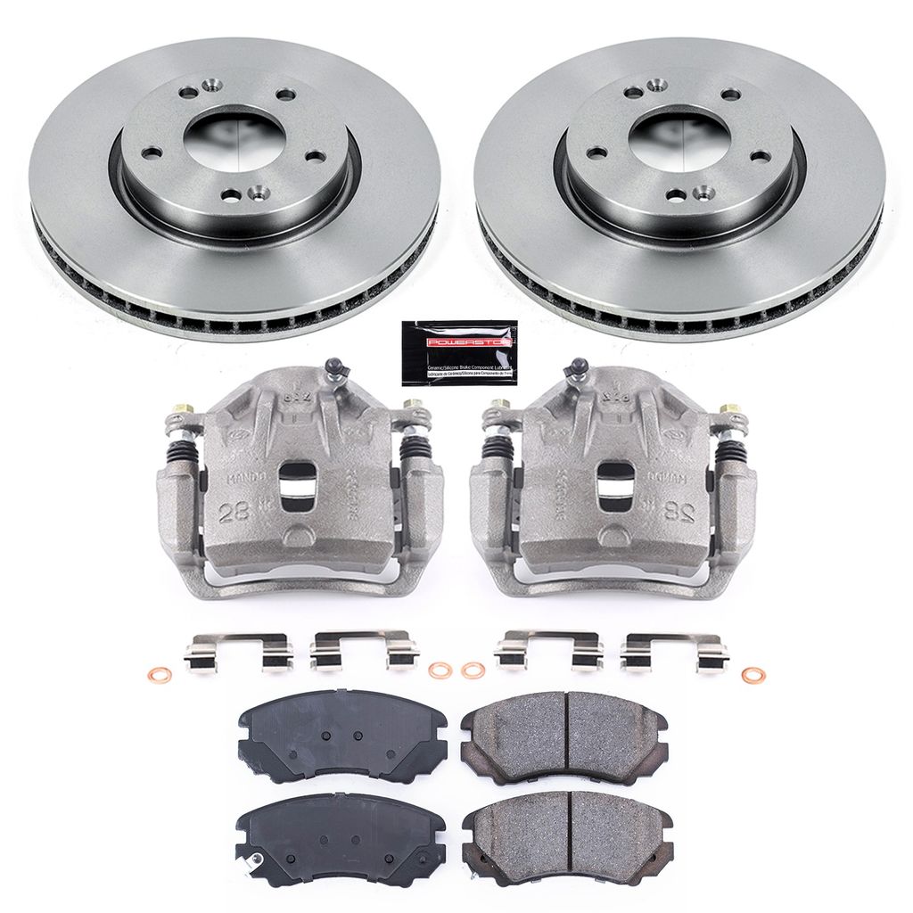 OE Stock Replacement Brake Pad, Rotor and Caliper Kit