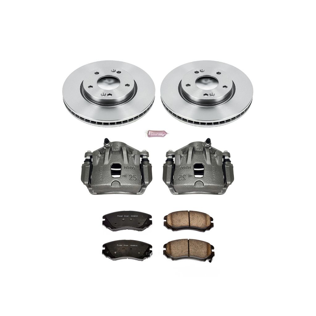 PowerStop KCOE165C - OE Stock Replacement Brake Pad, Rotor and Caliper Kit