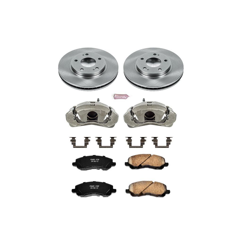 OE Stock Replacement Brake Pad, Rotor and Caliper Kit