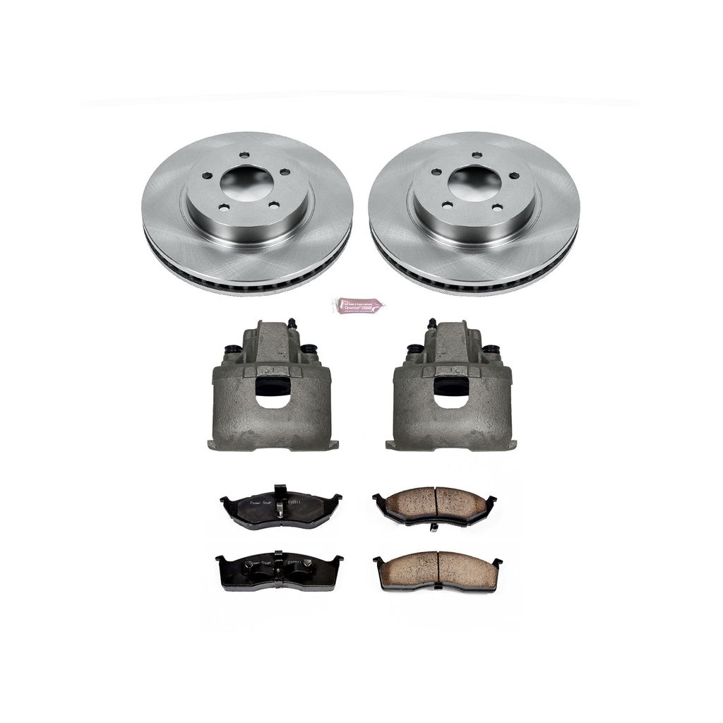 PowerStop KCOE1692 - OE Stock Replacement Brake Pad, Rotor and Caliper Kit