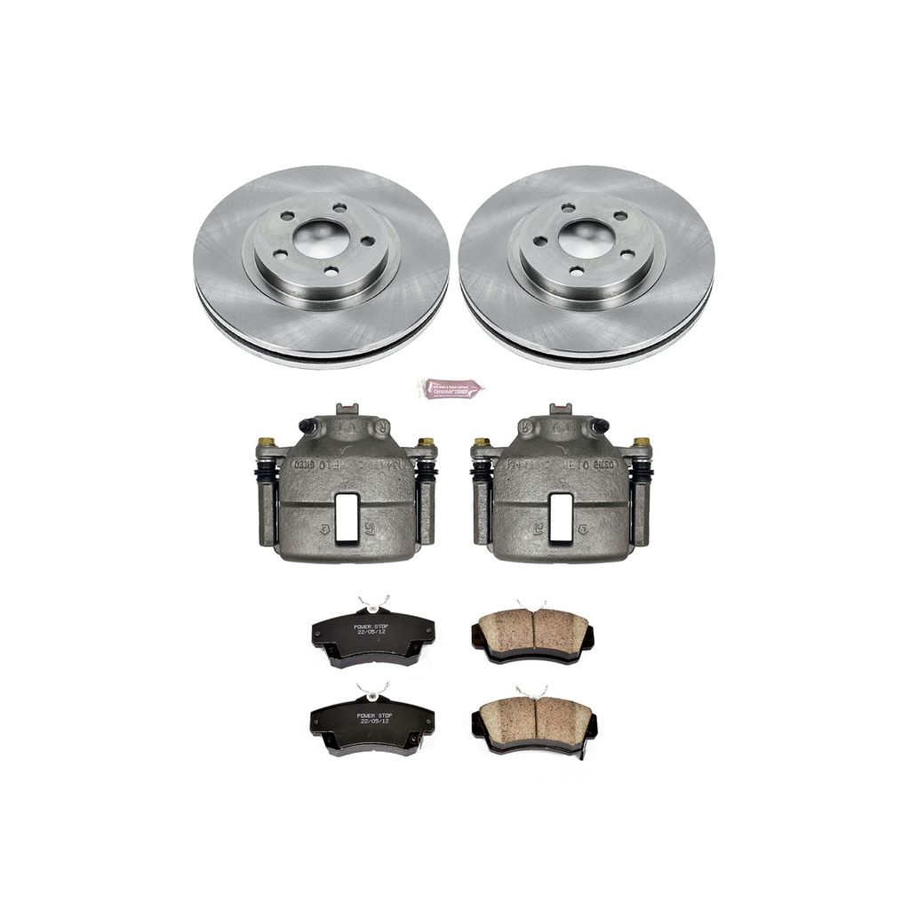OE Stock Replacement Brake Pad, Rotor and Caliper Kit