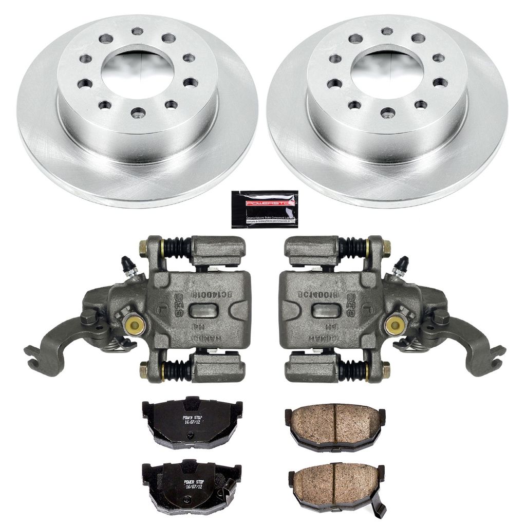 PowerStop KCOE170A - OE Stock Replacement Brake Pad, Rotor and Caliper Kit