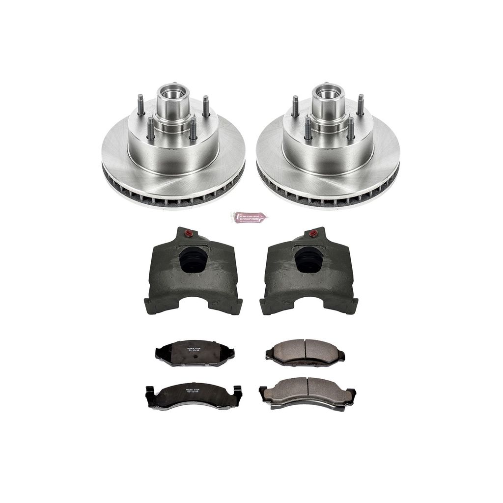 PowerStop KCOE1766 - OE Stock Replacement Brake Pad, Rotor and Caliper Kit