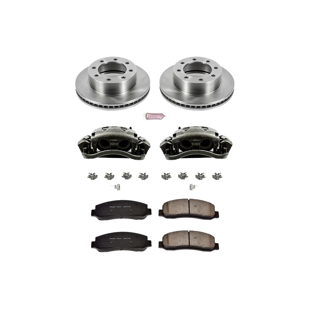 OE Stock Replacement Brake Pad, Rotor and Caliper Kit