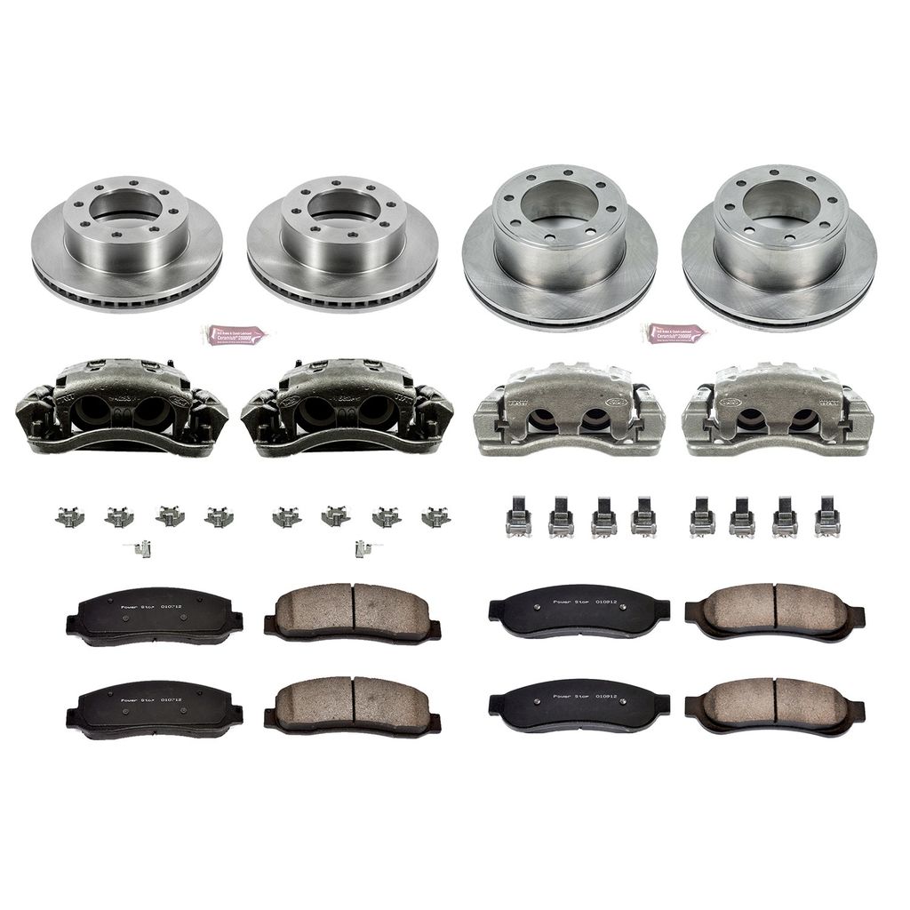 PowerStop KCOE1782 - OE Stock Replacement Brake Pad, Rotor and Caliper Kit