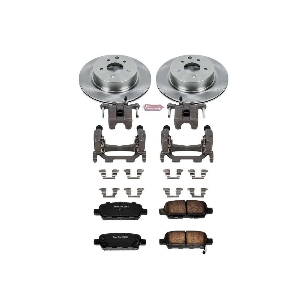OE Stock Replacement Brake Pad, Rotor and Caliper Kit