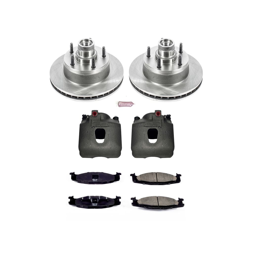 PowerStop KCOE1832 - OE Stock Replacement Brake Pad, Rotor and Caliper Kit