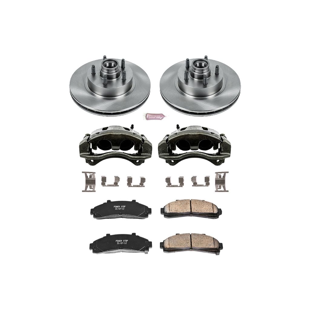 OE Stock Replacement Brake Pad, Rotor and Caliper Kit