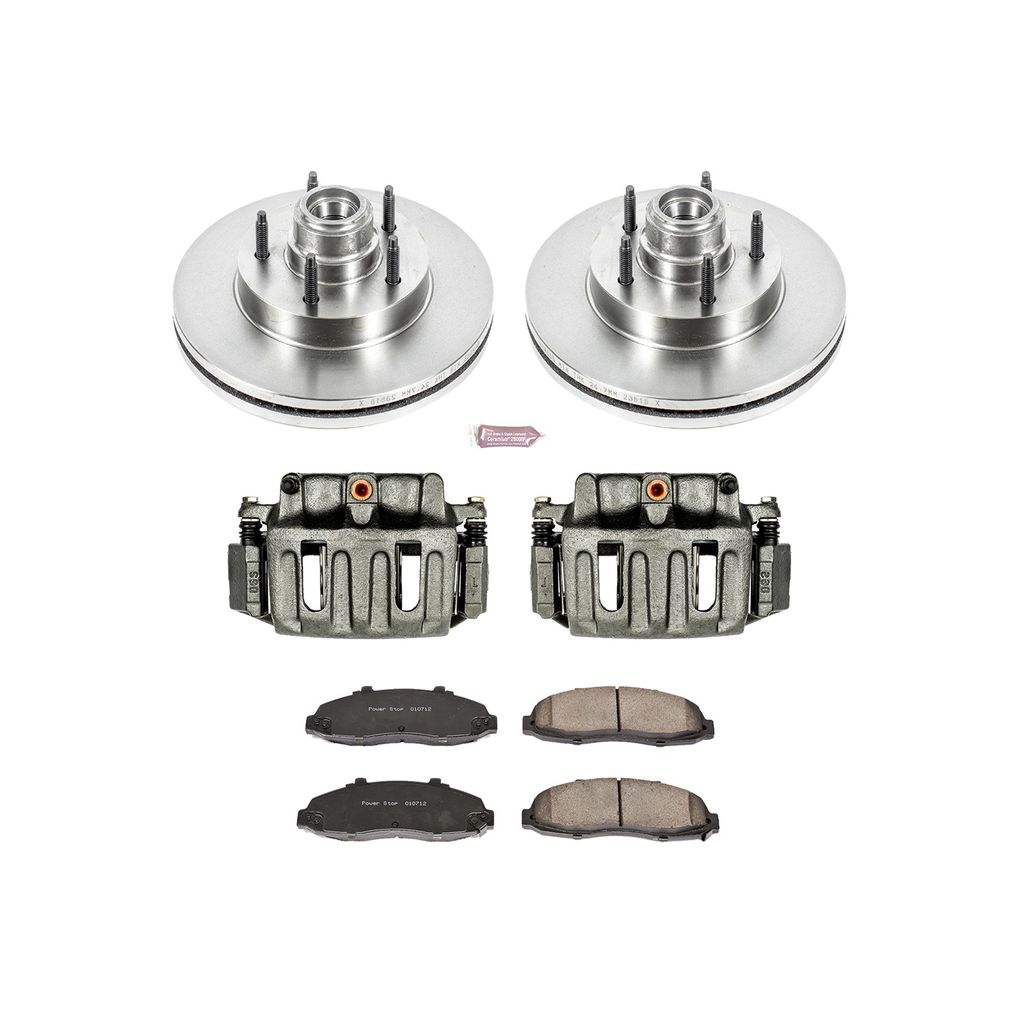 PowerStop KCOE1863 - OE Stock Replacement Brake Pad, Rotor and Caliper Kit