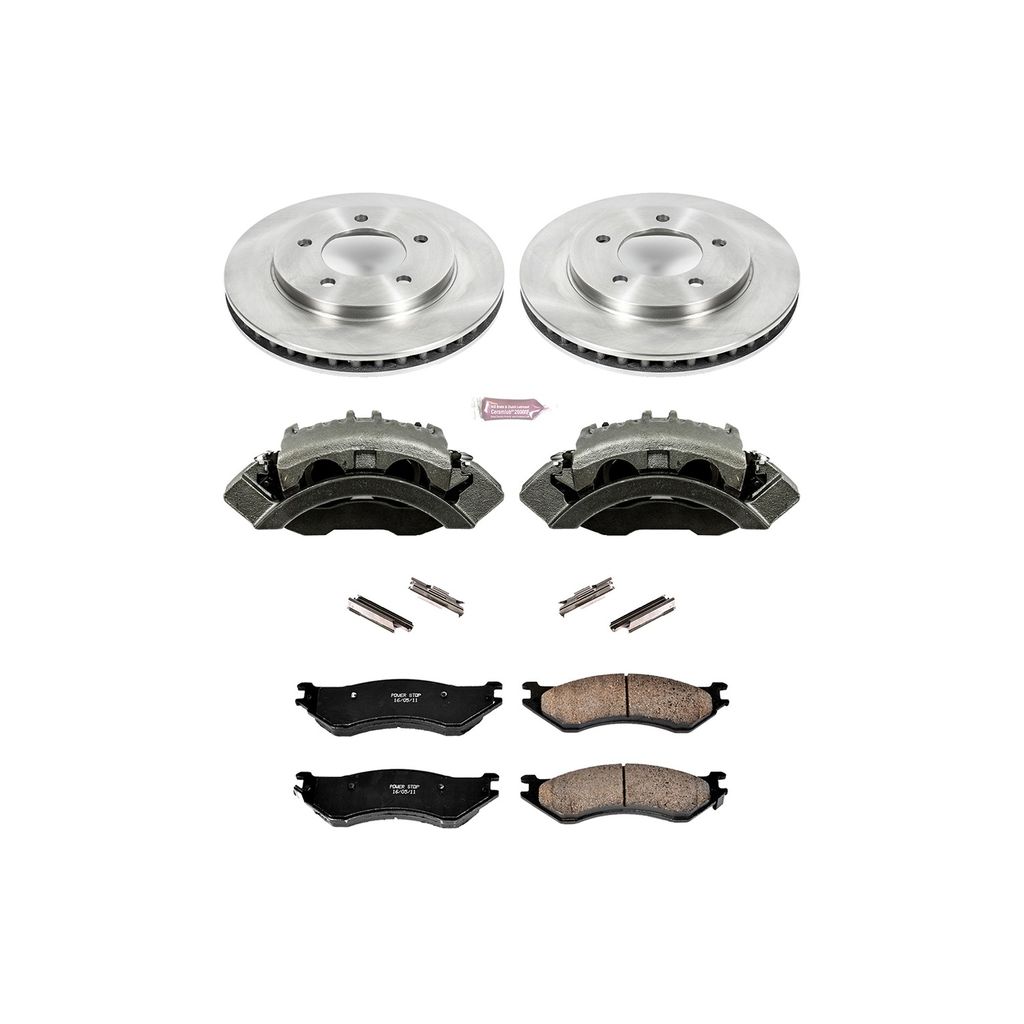 OE Stock Replacement Brake Pad, Rotor and Caliper Kit