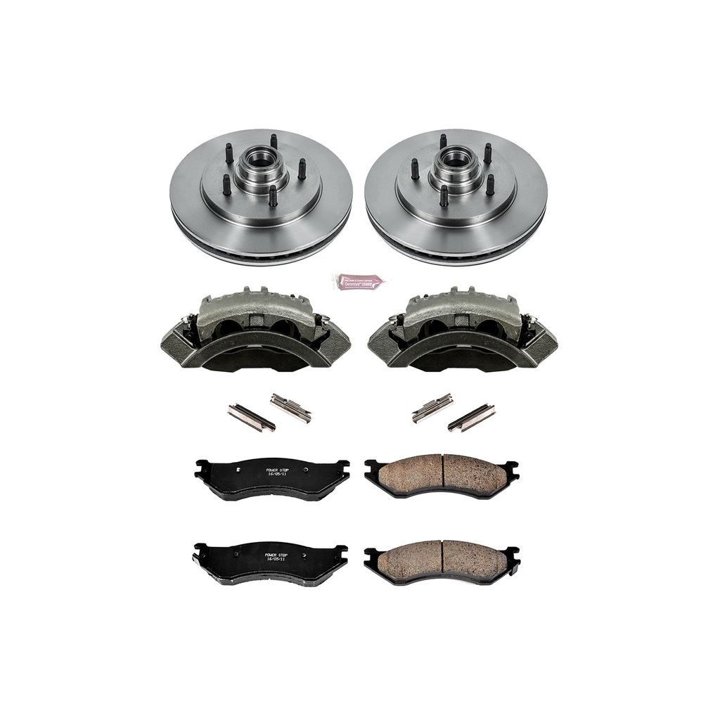 OE Stock Replacement Brake Pad, Rotor and Caliper Kit
