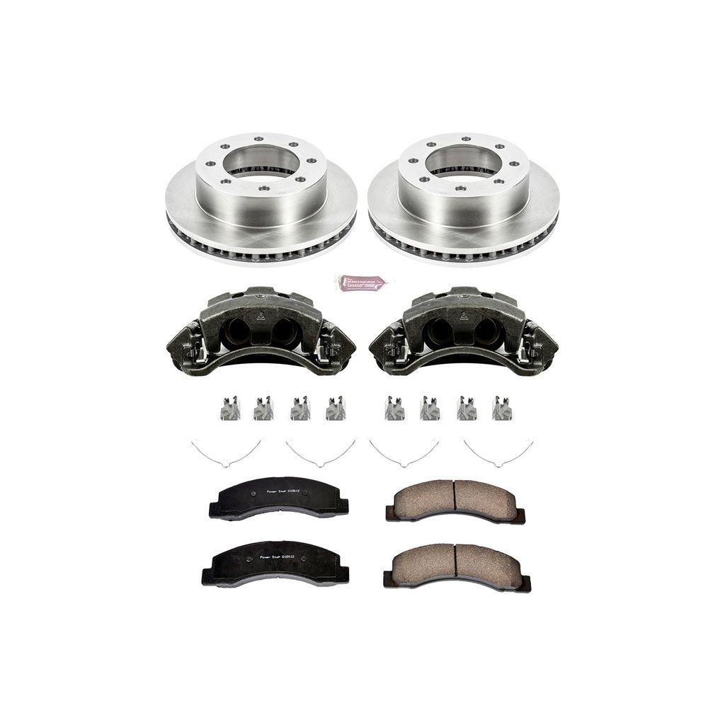 PowerStop KCOE1885 - OE Stock Replacement Brake Pad, Rotor and Caliper Kit