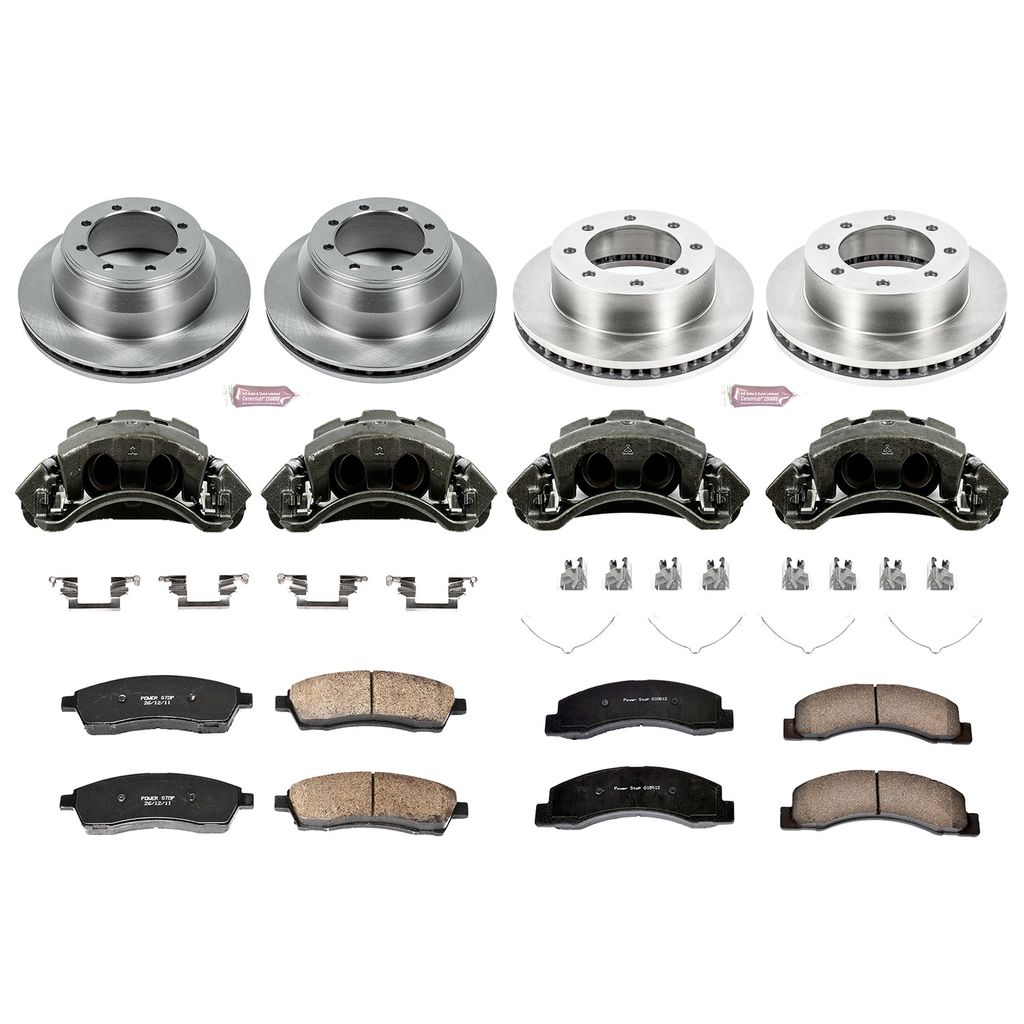 PowerStop KCOE1886 - OE Stock Replacement Brake Pad, Rotor and Caliper Kit