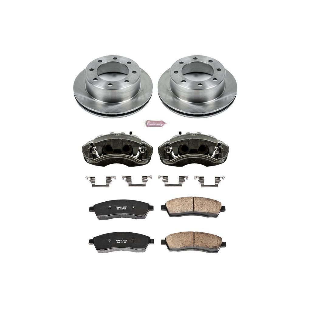 OE Stock Replacement Brake Pad, Rotor and Caliper Kit