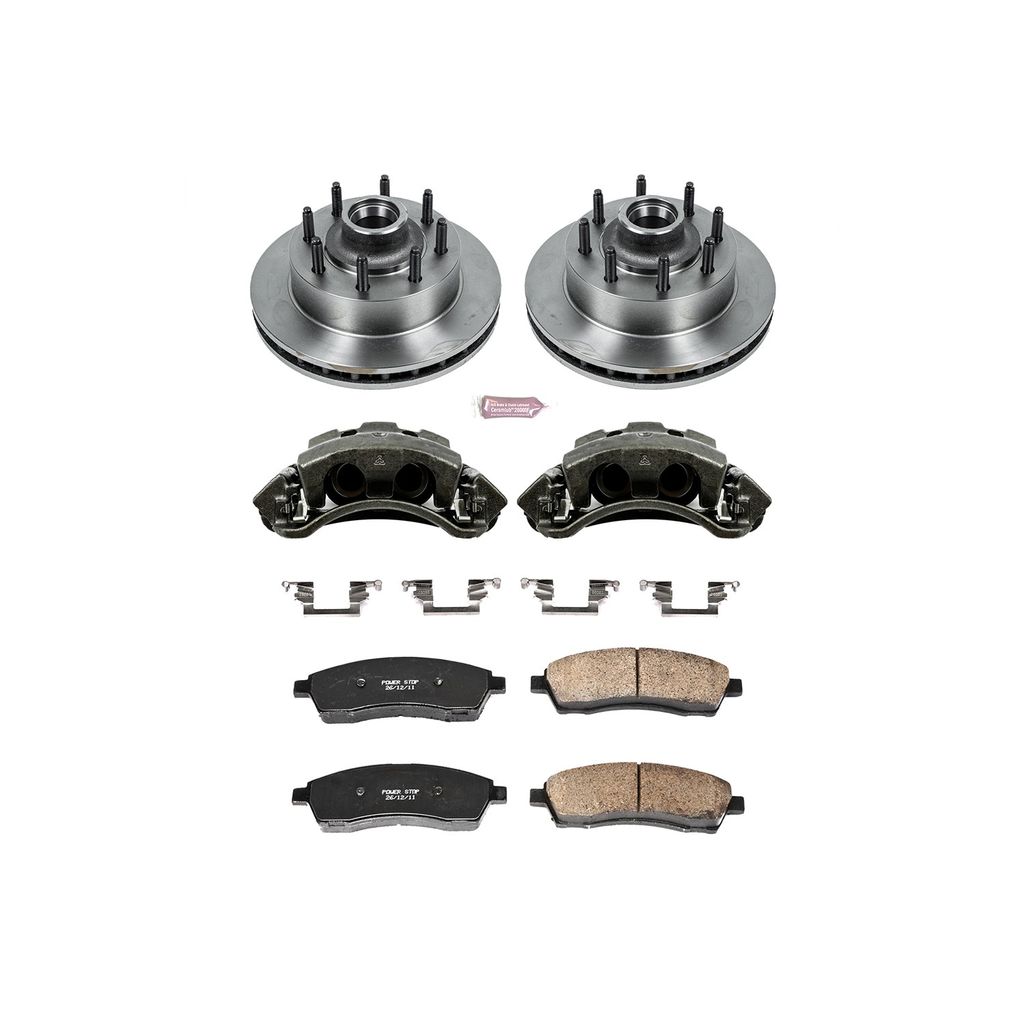 OE Stock Replacement Brake Pad, Rotor and Caliper Kit