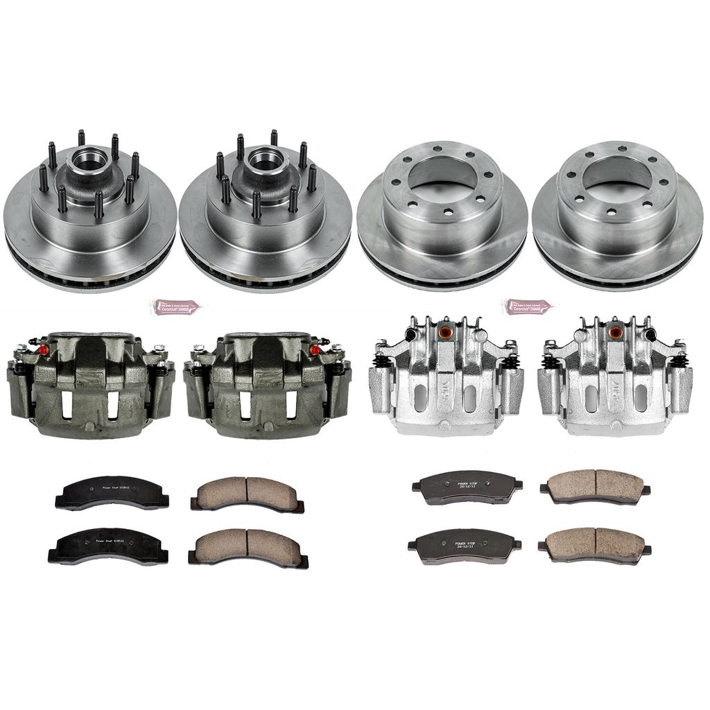 PowerStop KCOE1892 - OE Stock Replacement Brake Pad, Rotor and Caliper Kit