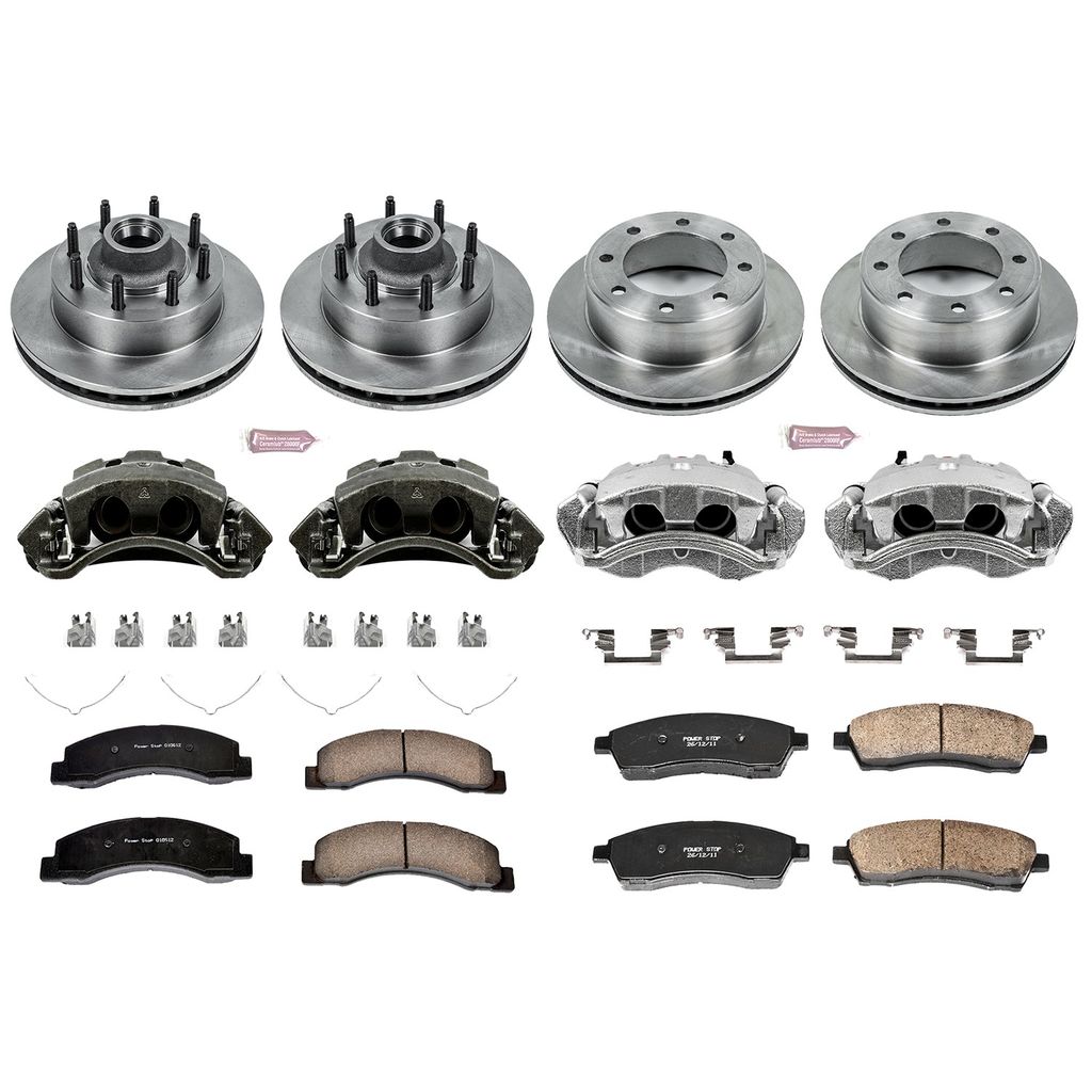 PowerStop KCOE1894 - OE Stock Replacement Brake Pad, Rotor and Caliper Kit
