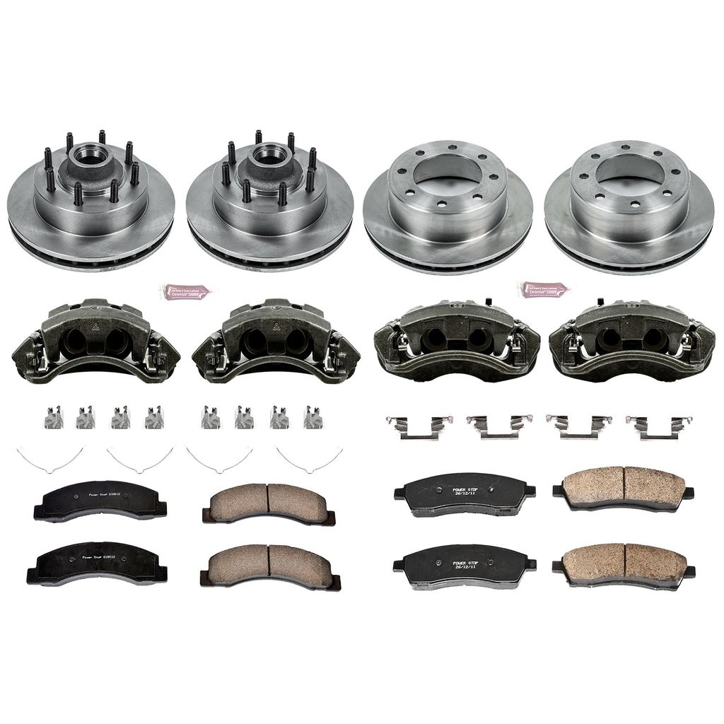 PowerStop KCOE1894A - OE Stock Replacement Brake Pad, Rotor and Caliper Kit