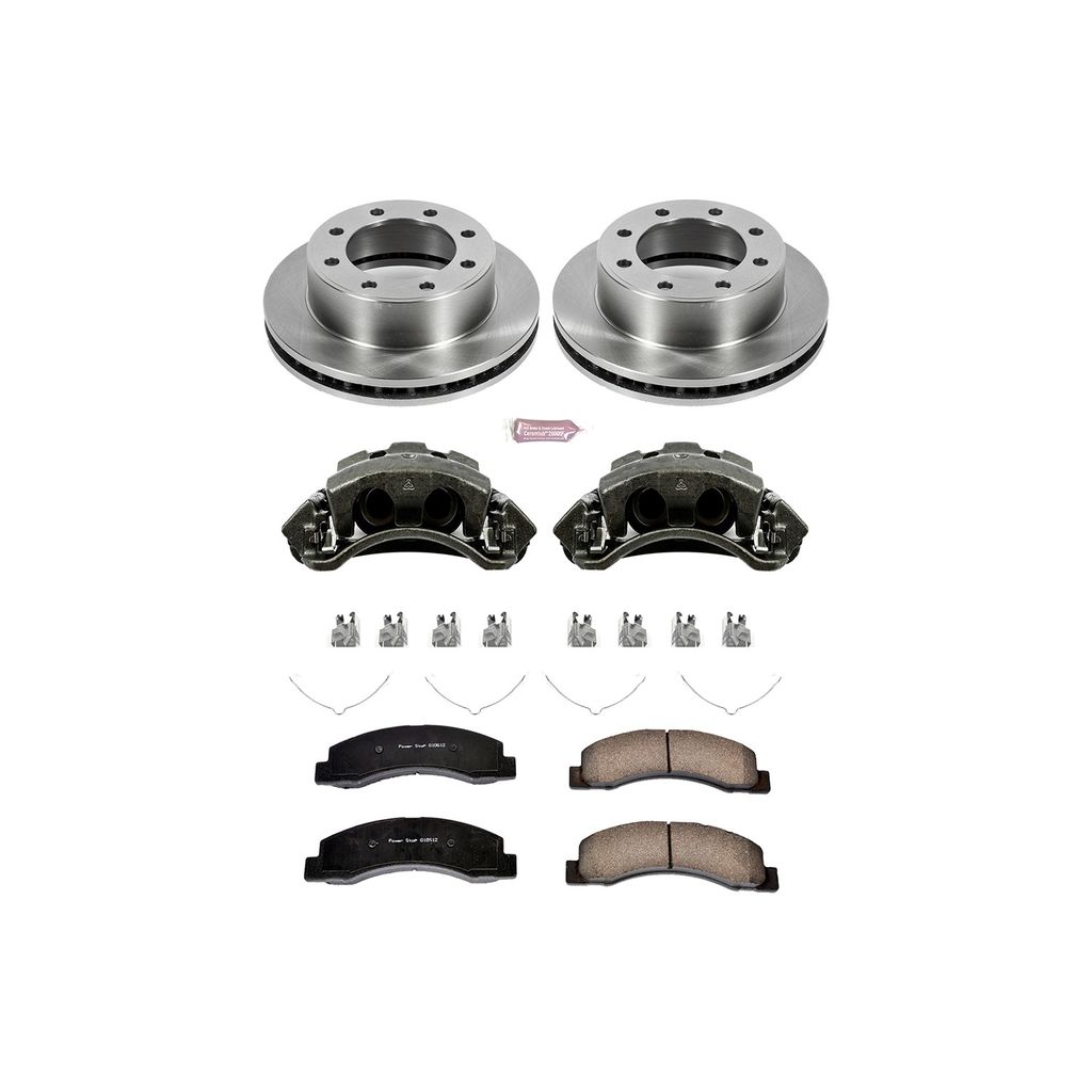 OE Stock Replacement Brake Pad, Rotor and Caliper Kit