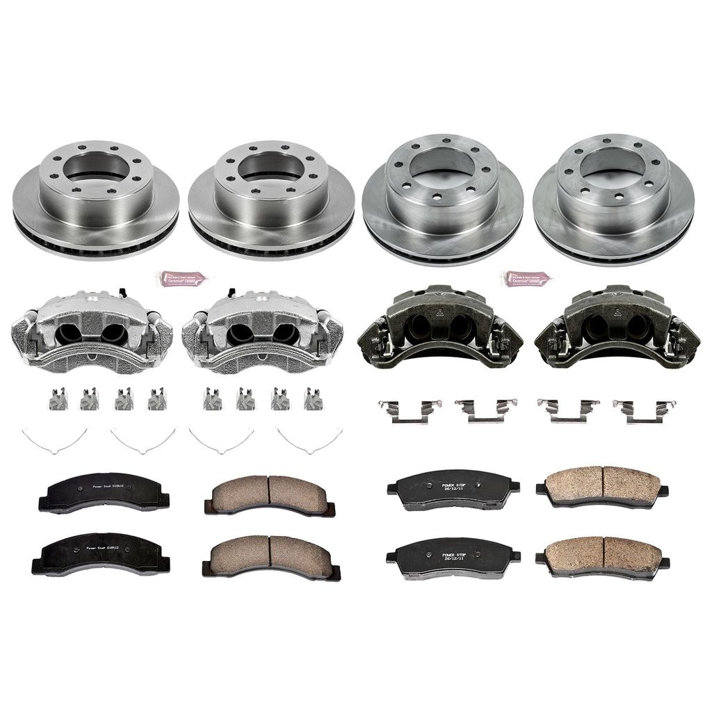 PowerStop KCOE1906 - OE Stock Replacement Brake Pad, Rotor and Caliper Kit