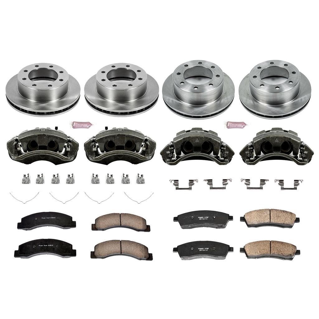 PowerStop KCOE1906A - OE Stock Replacement Brake Pad, Rotor and Caliper Kit