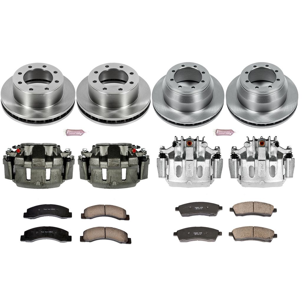 PowerStop KCOE1907 - OE Stock Replacement Brake Pad, Rotor and Caliper Kit