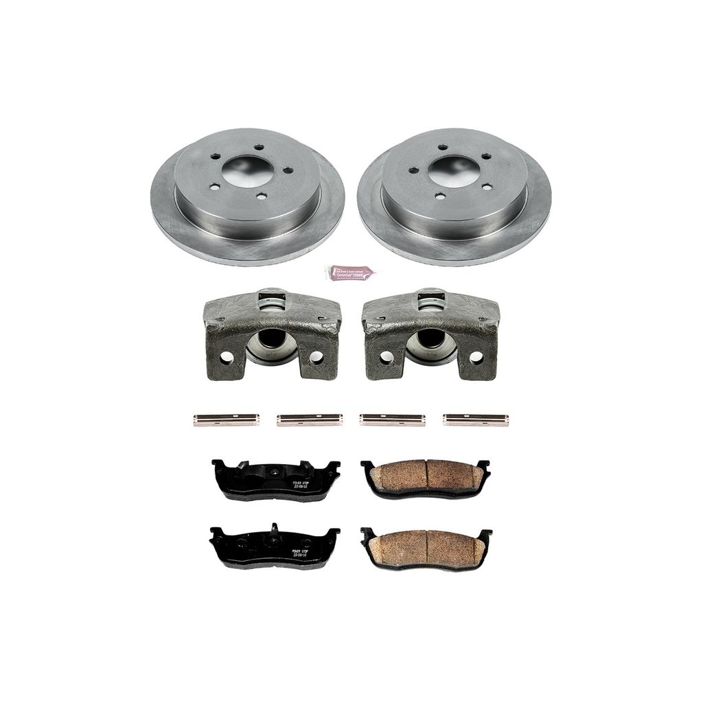OE Stock Replacement Brake Pad, Rotor and Caliper Kit