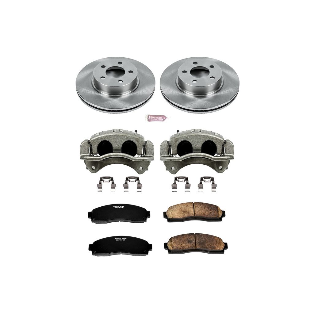 OE Stock Replacement Brake Pad, Rotor and Caliper Kit
