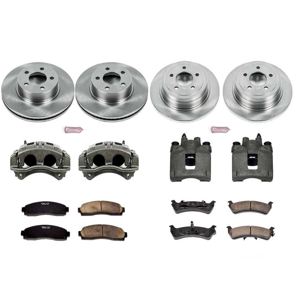 PowerStop KCOE1924 - OE Stock Replacement Brake Pad, Rotor and Caliper Kit
