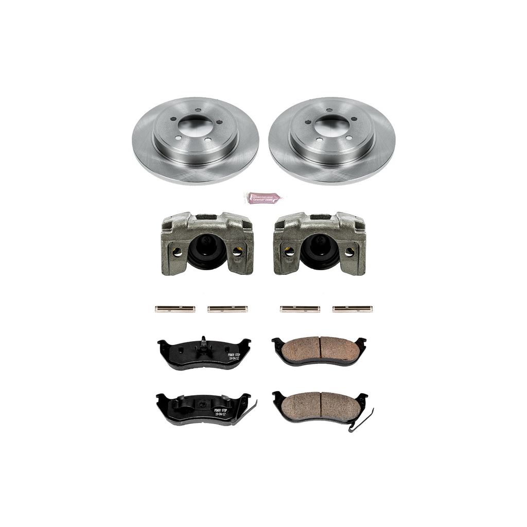 OE Stock Replacement Brake Pad, Rotor and Caliper Kit