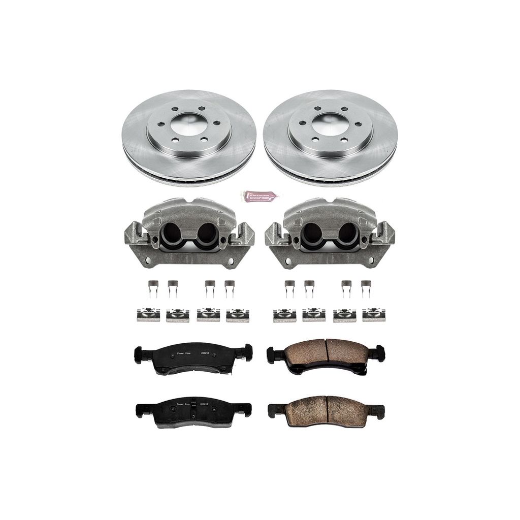 OE Stock Replacement Brake Pad, Rotor and Caliper Kit