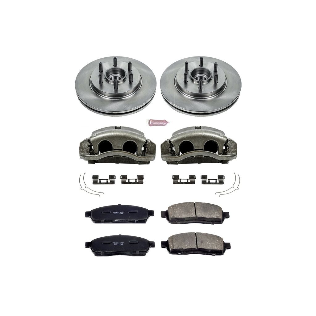 PowerStop KCOE1939A - OE Stock Replacement Brake Pad, Rotor and Caliper Kit