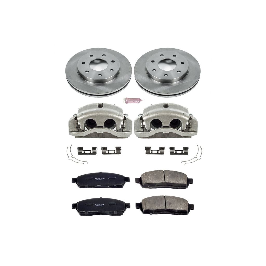 OE Stock Replacement Brake Pad, Rotor and Caliper Kit