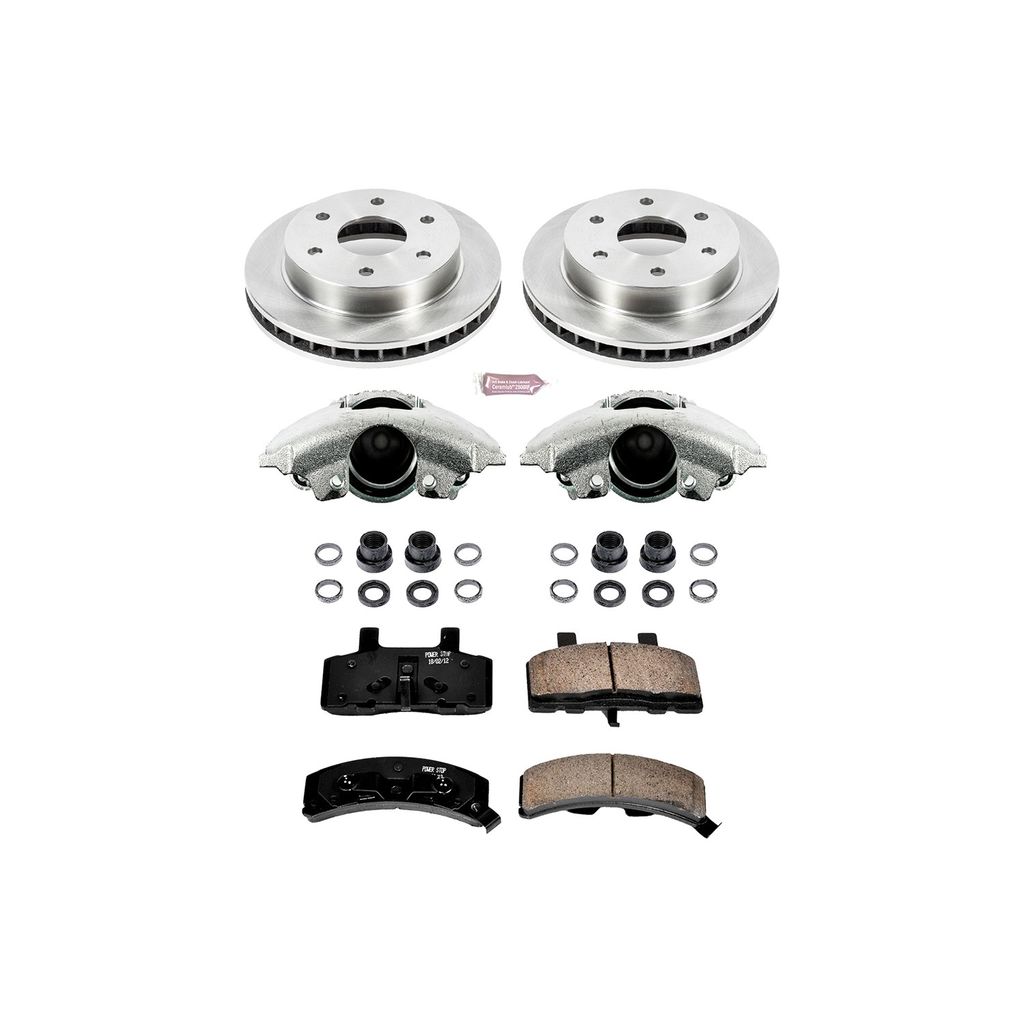 PowerStop KCOE1970 - OE Stock Replacement Brake Pad, Rotor and Caliper Kit